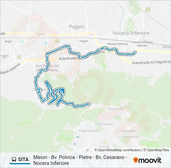 SITA Bus Line Map