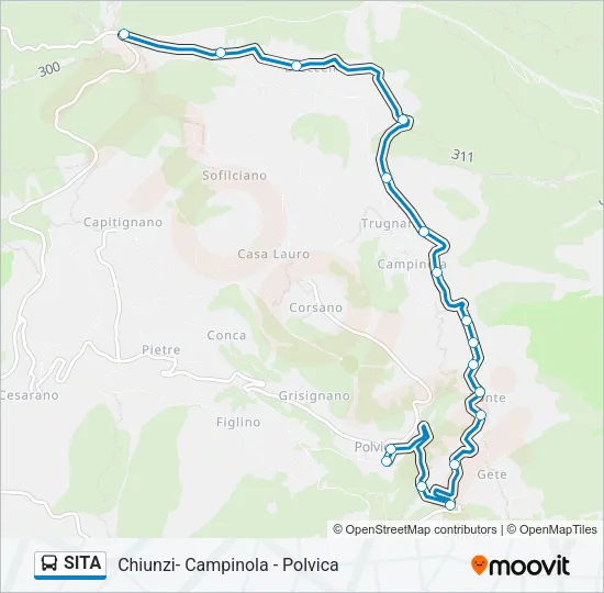 SITA Bus Line Map