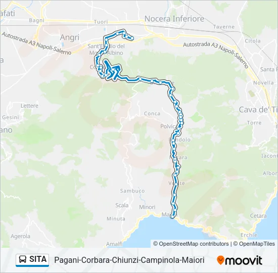 SITA Bus Line Map