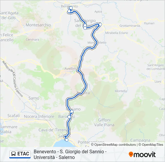 ETAC Bus Line Map