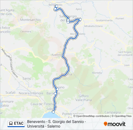 ETAC Bus Line Map
