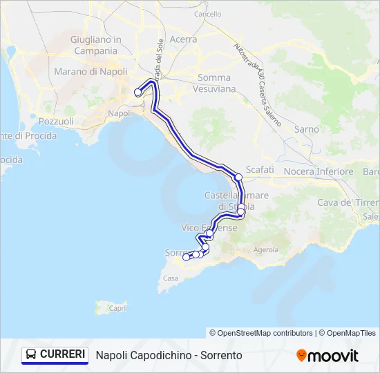 CURRERI Bus Line Map
