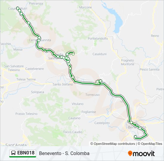 EBN018 Bus Line Map