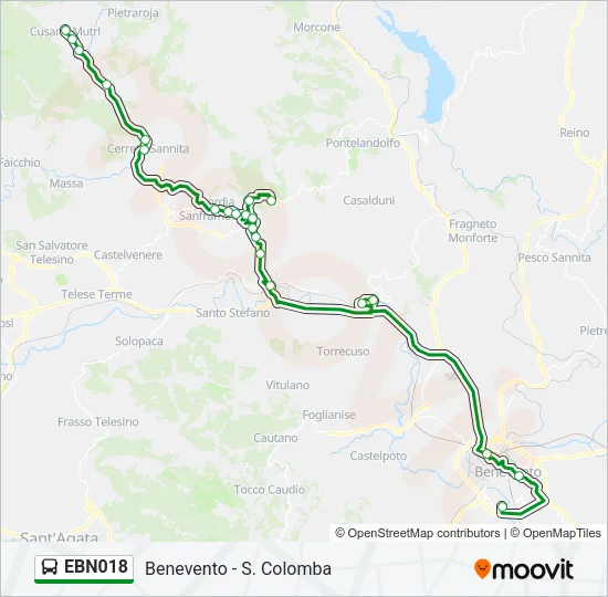 EBN018 Bus Line Map