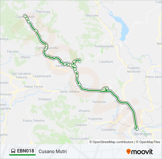 EBN018 Bus Line Map