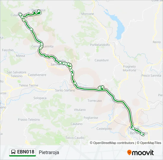 EBN018 Bus Line Map