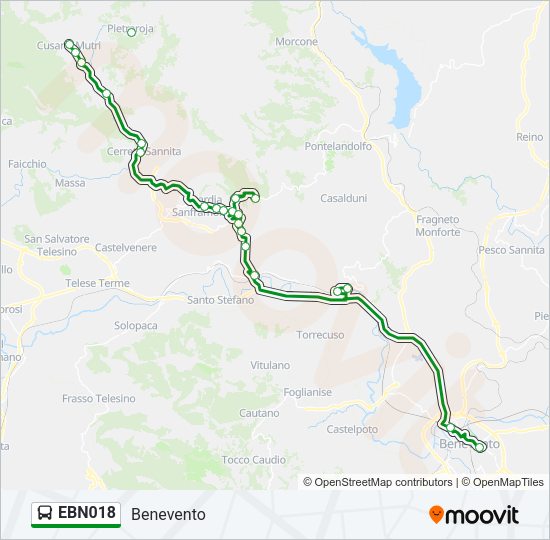 EBN018 Bus Line Map