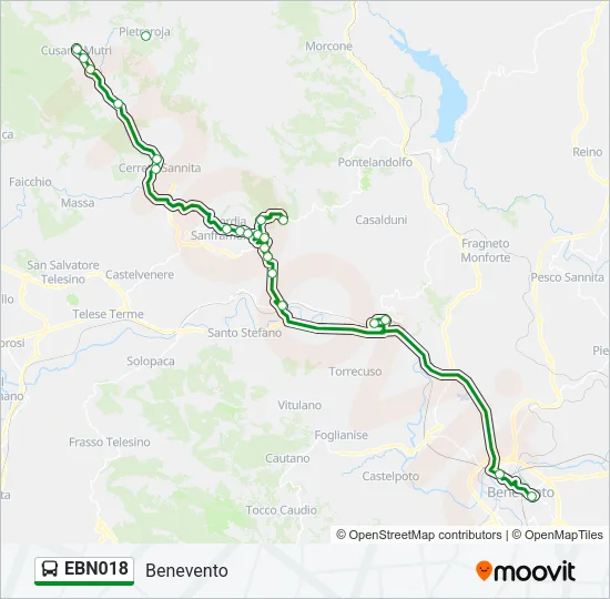 EBN018 Bus Line Map