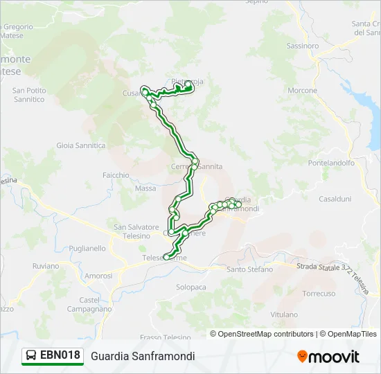 EBN018 Bus Line Map