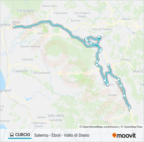 CURCIO Bus Line Map