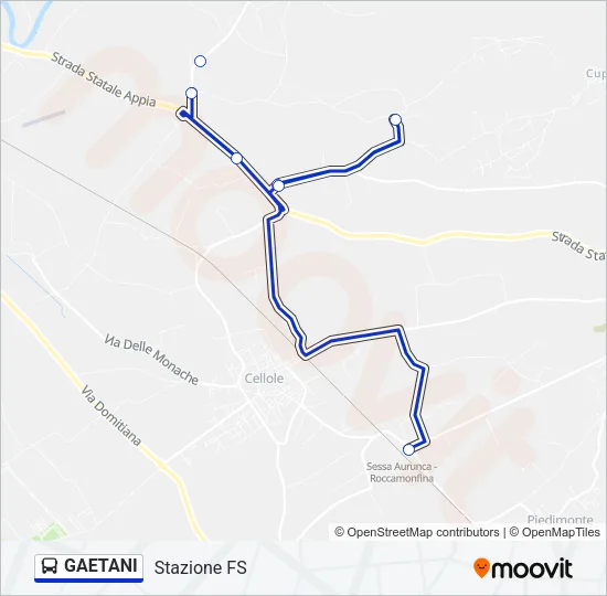 GAETANI Bus Line Map