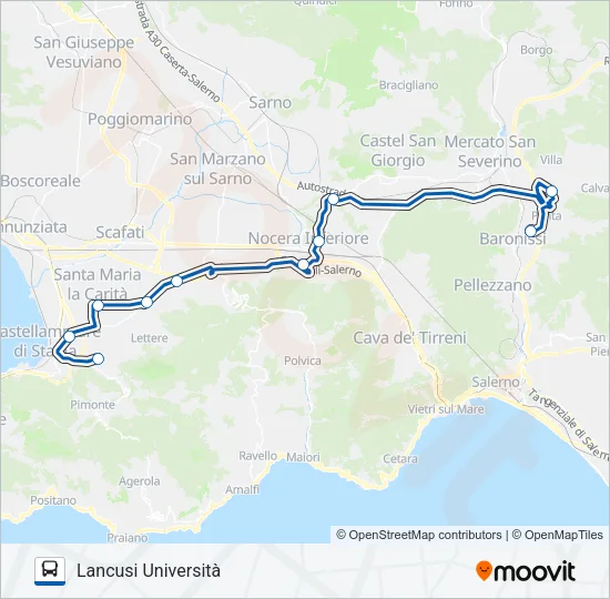 UNIVERSAL Bus Line Map