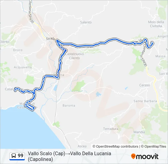99 Bus Line Map