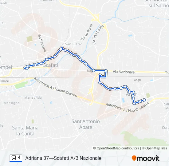 4 Bus Line Map