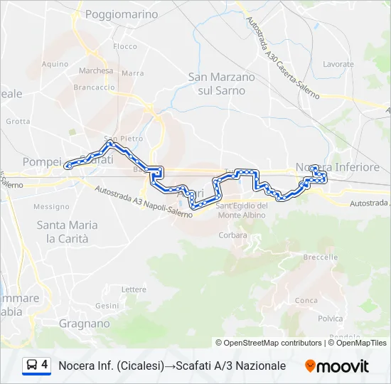 4 Bus Line Map