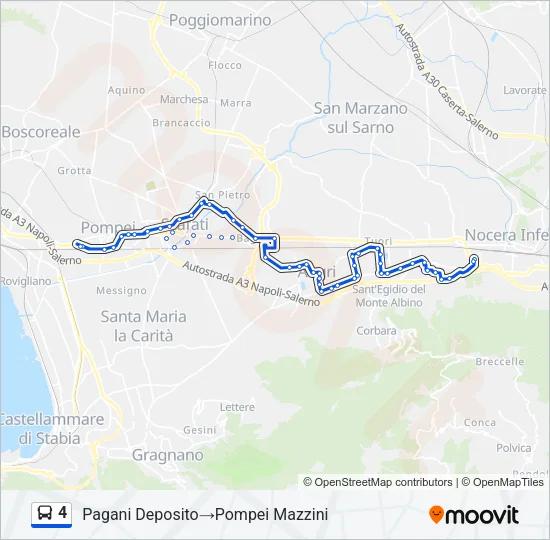 4 Bus Line Map