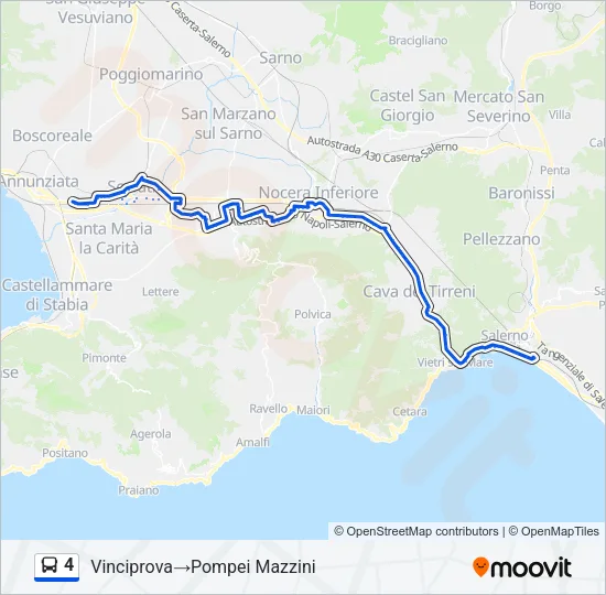 4 Bus Line Map