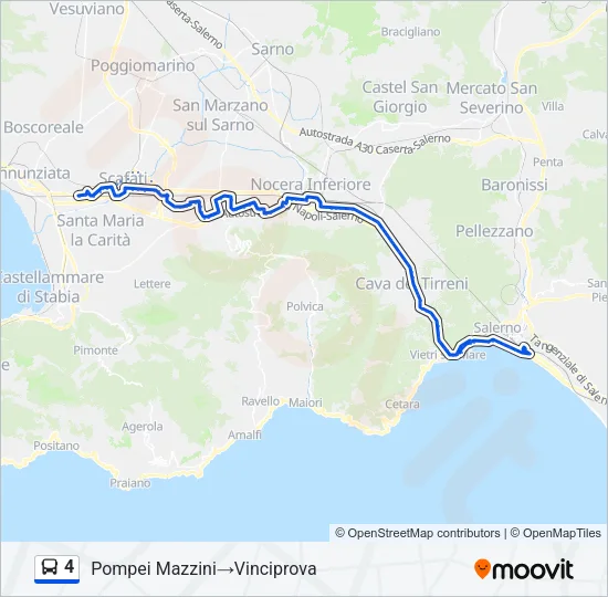 4 Bus Line Map