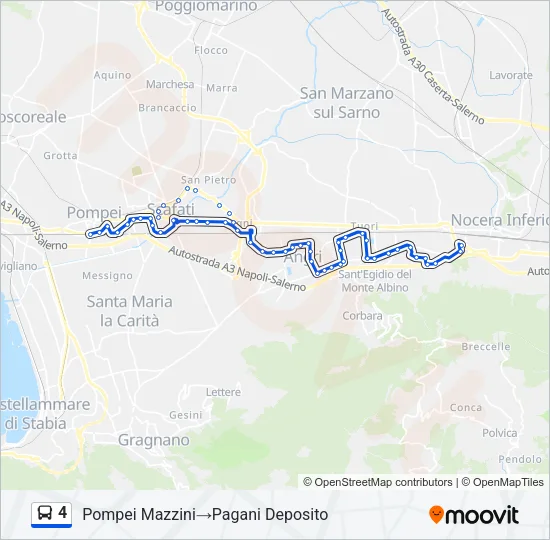 4 Bus Line Map