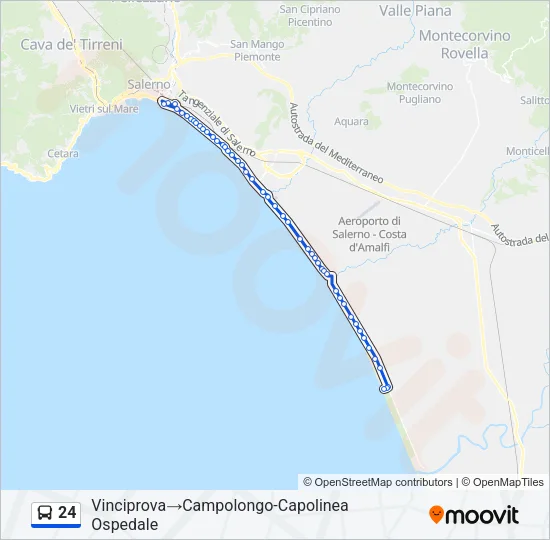 24 Bus Line Map