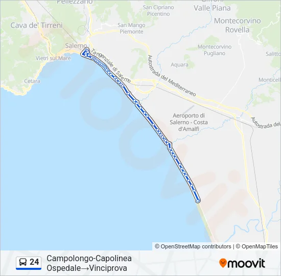 24 Bus Line Map