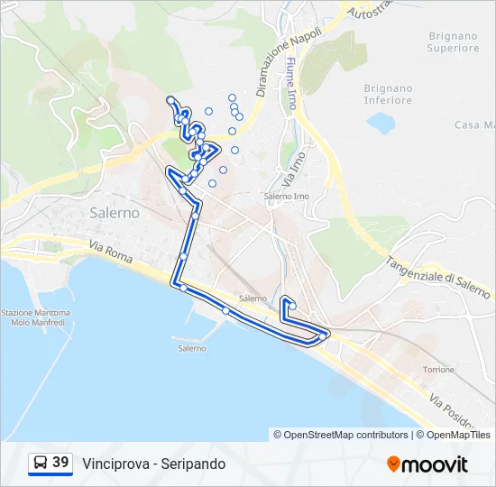 39 Bus Line Map
