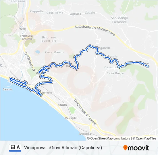 A Bus Line Map