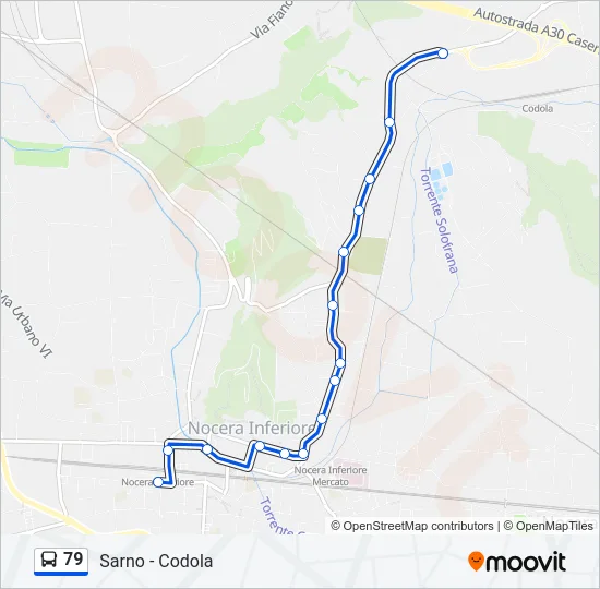 79 Bus Line Map