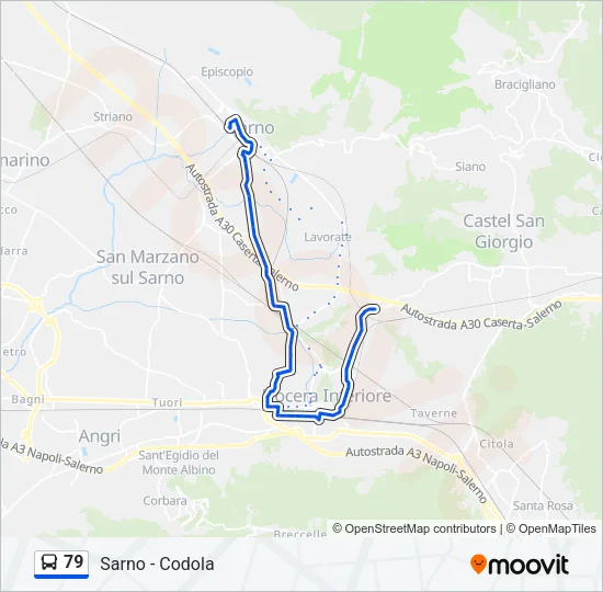 79 Bus Line Map