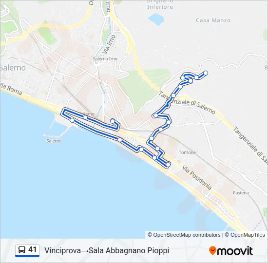 41 Bus Line Map