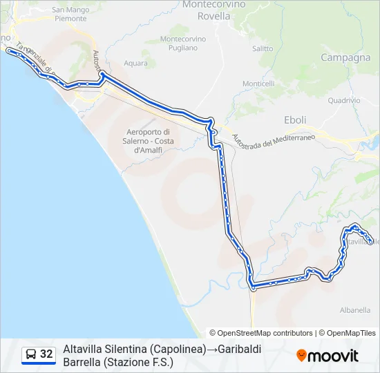 32 Bus Line Map