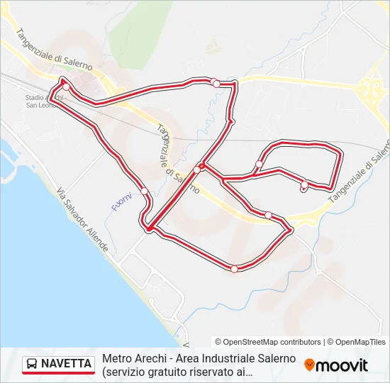 NAVETTA Bus Line Map