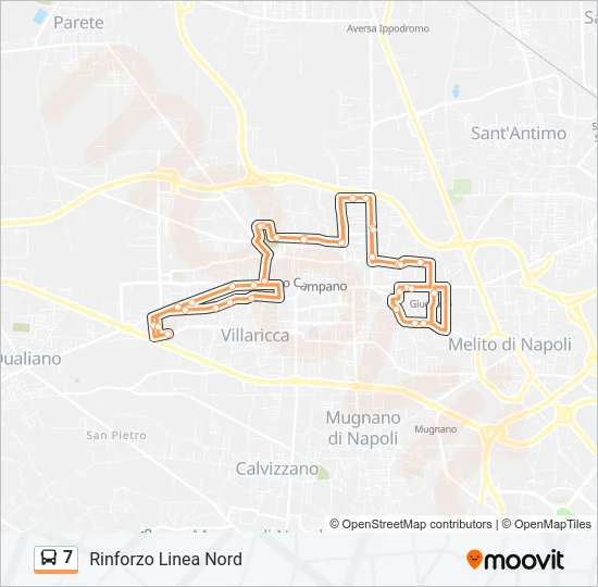 7 Bus Line Map