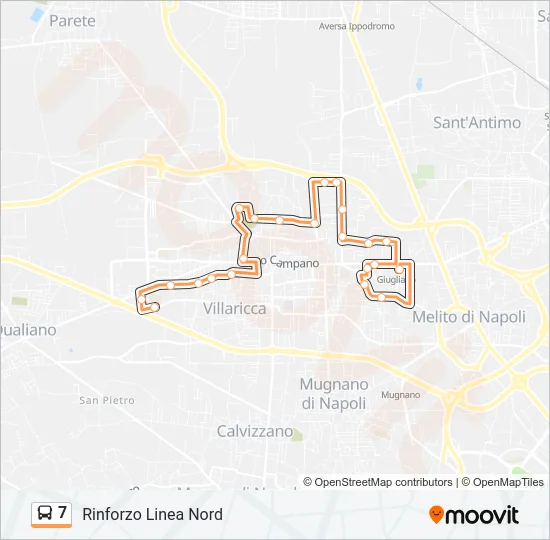 7 Bus Line Map