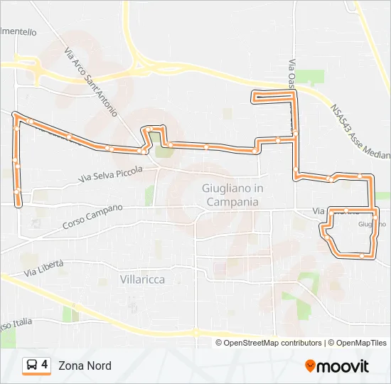 4 Bus Line Map