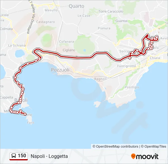 150 Bus Line Map