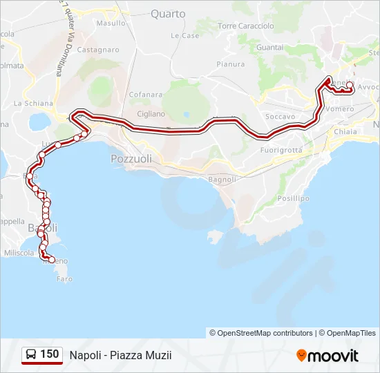 150 Bus Line Map
