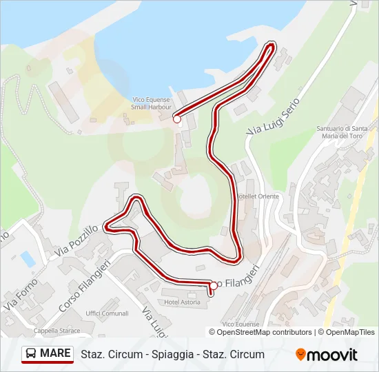 MARE Bus Line Map