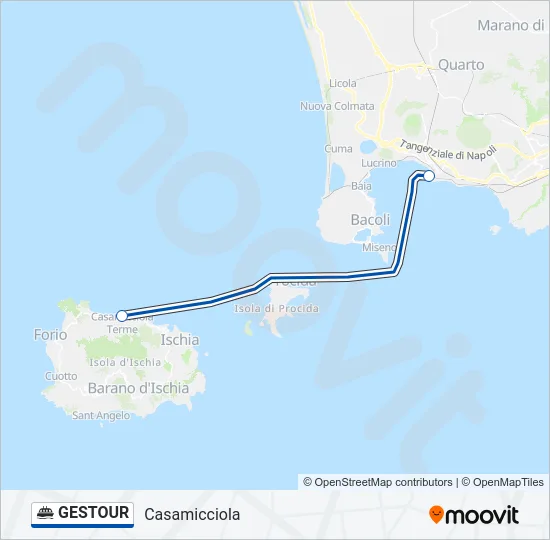 GESTOUR Ferry Line Map