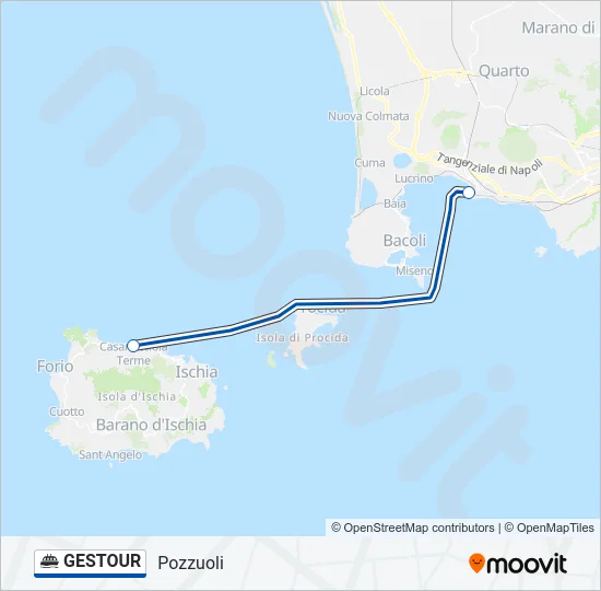 GESTOUR Ferry Line Map