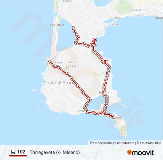 102 Bus Line Map