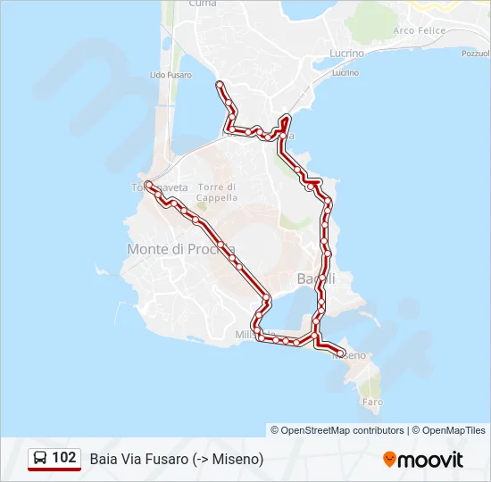 102 Bus Line Map