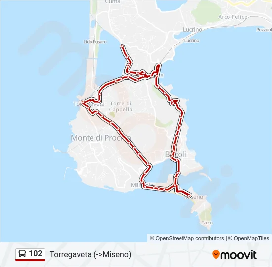 102 Bus Line Map