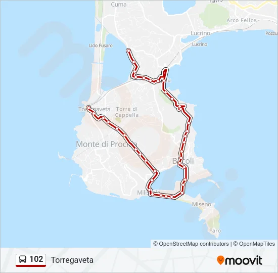 102 Bus Line Map