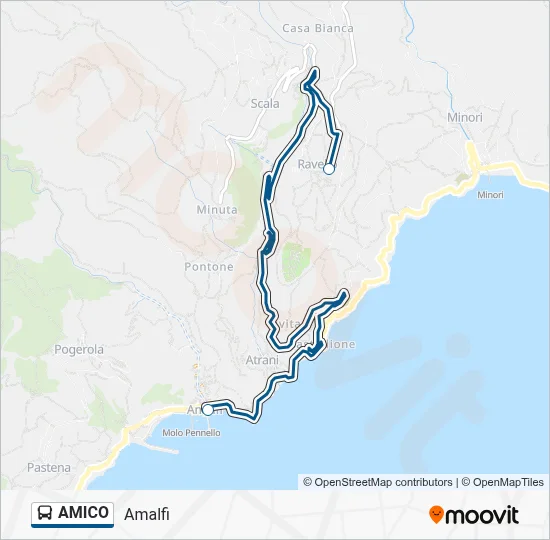 AMICO Bus Line Map