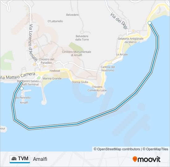 TVM ferry Line Map