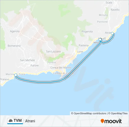TVM Ferry Line Map