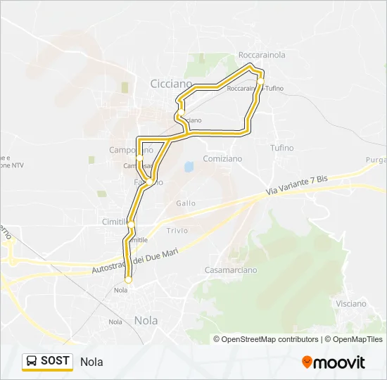 SOST Bus Line Map