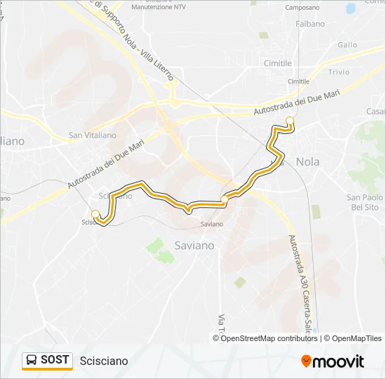 SOST Bus Line Map