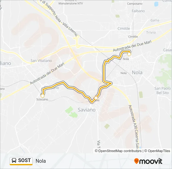SOST Bus Line Map